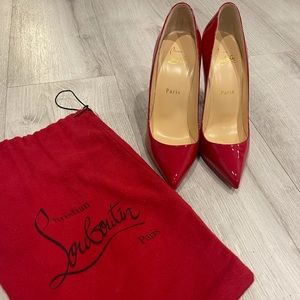 Christian Louboutin red stilettos